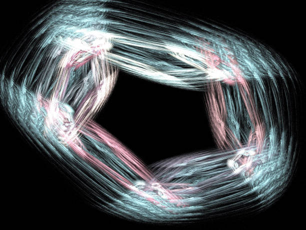 istock image of one Digital Fractal on Black Color 655626766