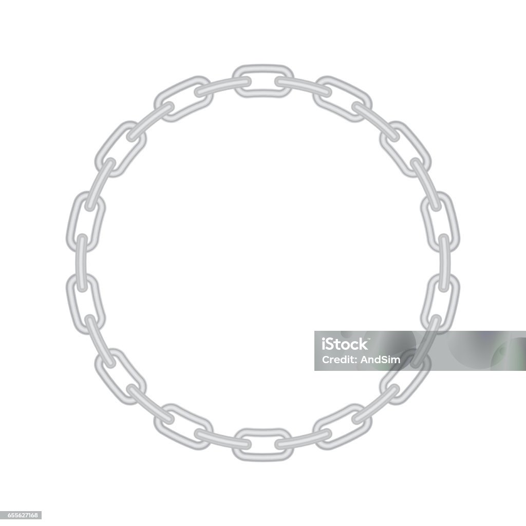 Frame Vector Chaines Chain Frame Vector Stock Illustration - Download Image Now - Border ...