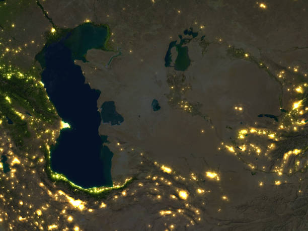 istock Central Asia at night on planet Earth 655633918