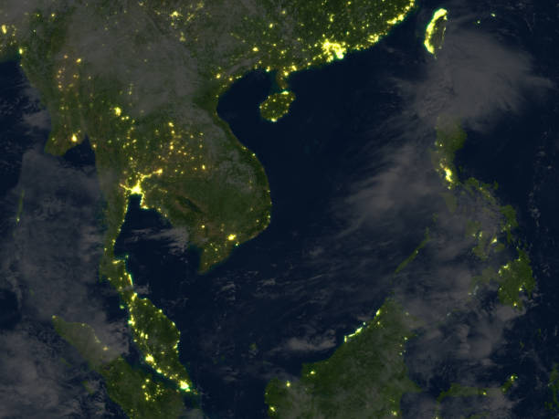 istock Indochina at night on planet Earth 655633972
