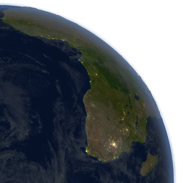 istock Africa at night on planet Earth 655634642