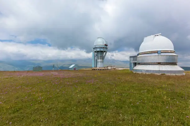 High mountain observatory Assy Plateau in Kazakhstan