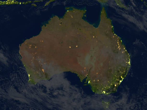 istock Australia at night on planet Earth 655637334