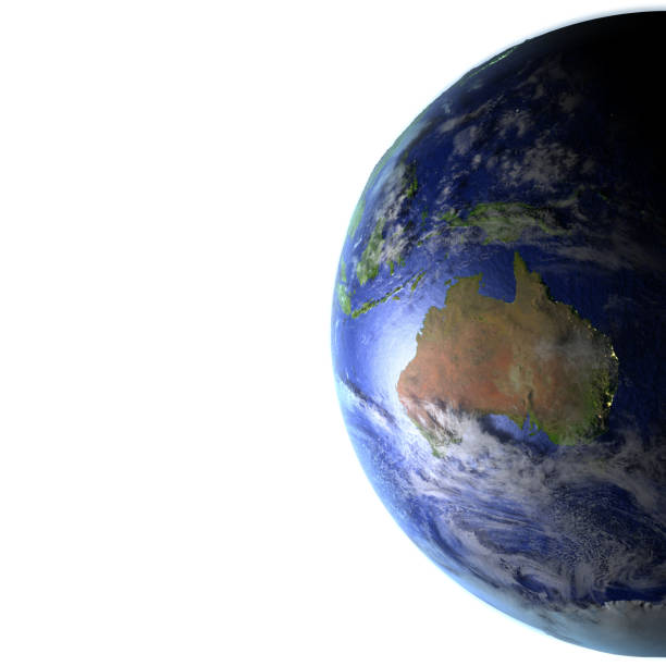 istock Australia on realistic model of Earth 655637546