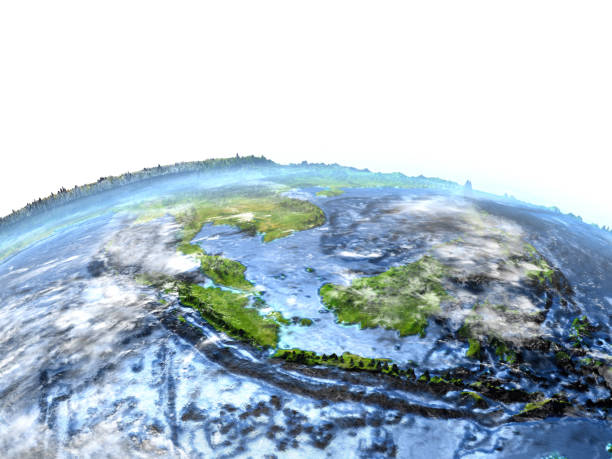 папуа на земле - видимое дно океана - arafura sea стоковые фото и изображения