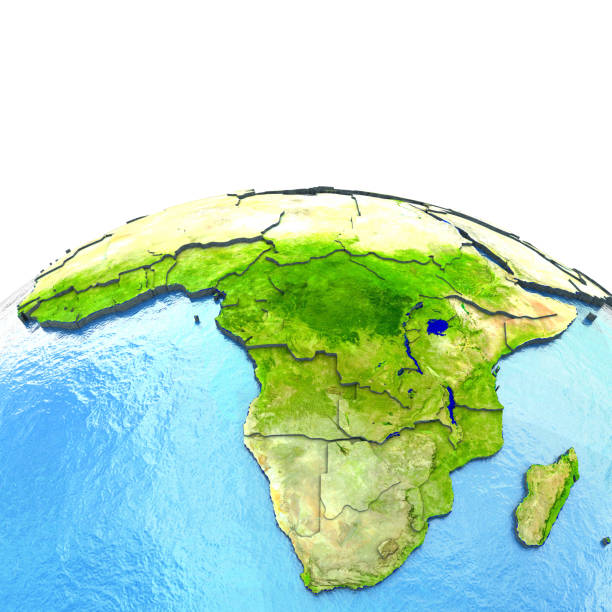 istock Africa on model of Earth 655640974
