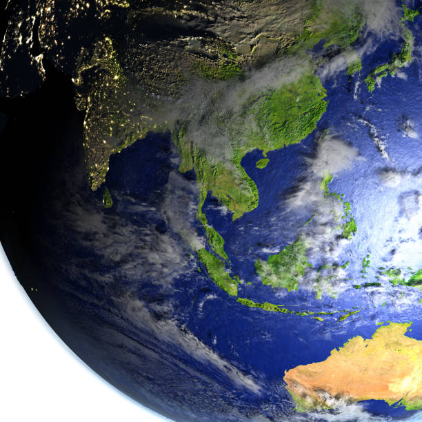 istock Southeast Asia on realistic model of Earth 655641180