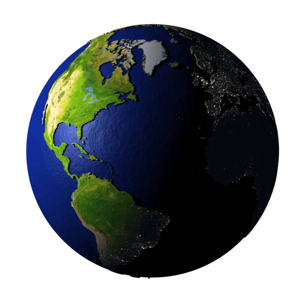 istock Northern Hemisphere on Earth isolated on white 655641452