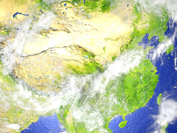 istock China and Mongolia region on realistic model of Earth 655643946