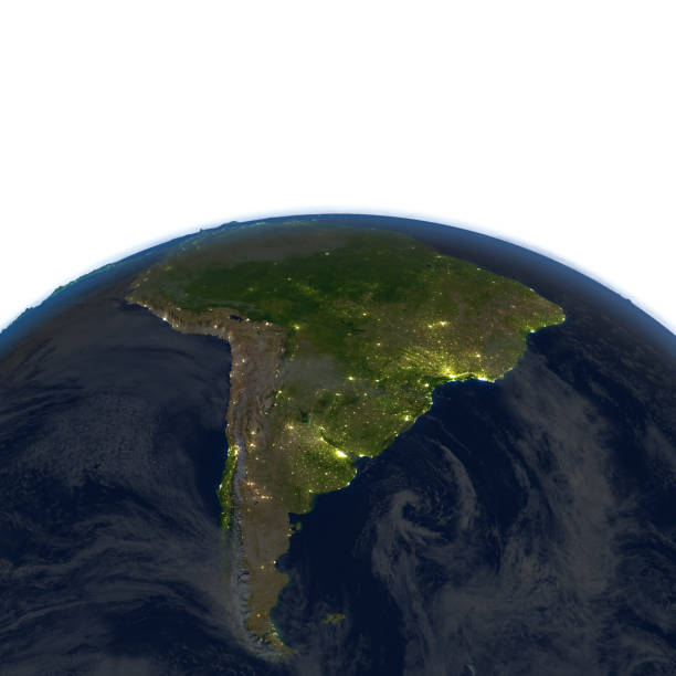 istock South America at night on planet Earth 655644116