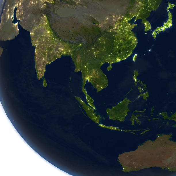 istock Southeast Asia at night on planet Earth 655644160
