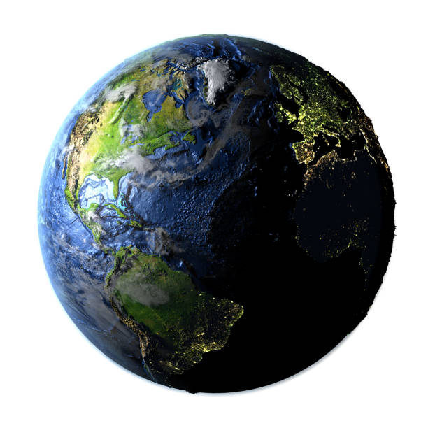 istock Northern Hemisphere on Earth isolated on white 655644182