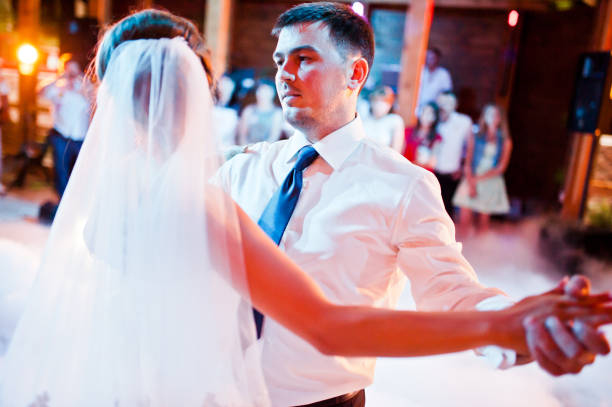 istock Amazing first wedding dance on heavy smoke 655647988