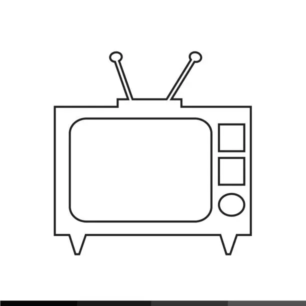 Vector illustration of TV icon illustration design