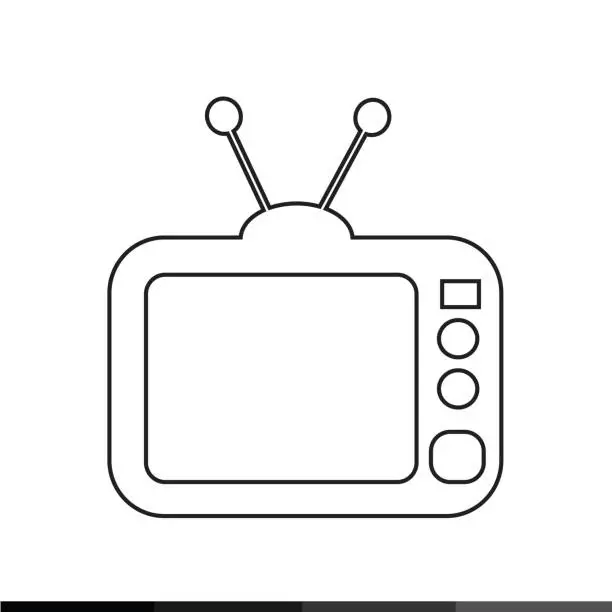 Vector illustration of TV icon illustration design