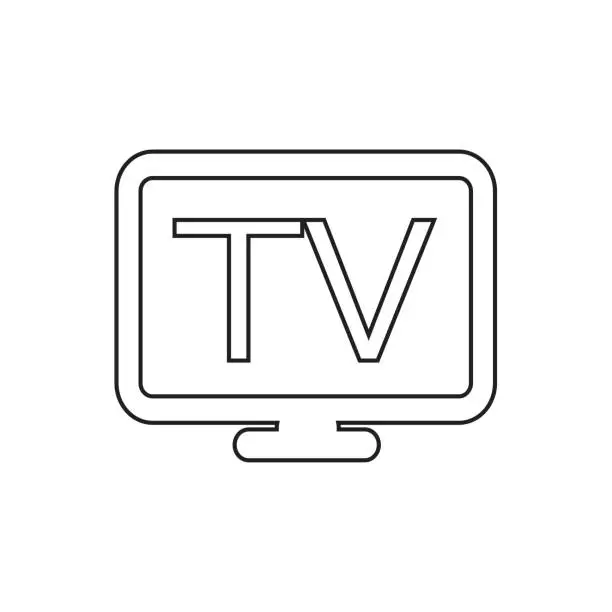 Vector illustration of TV icon Illustration design