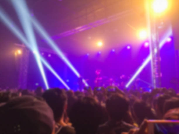 istock Abstract blurred . concert in small club. 655648762