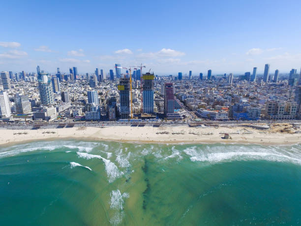 istock Tel Aviv Coastline - Aerial view 655651314