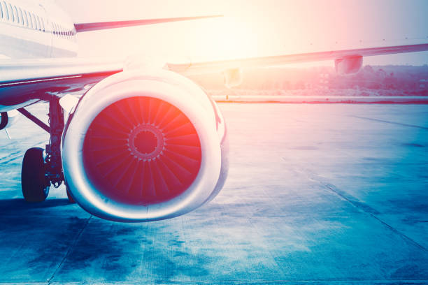 istock future power of air plane, aircraft jet engine. 655655562