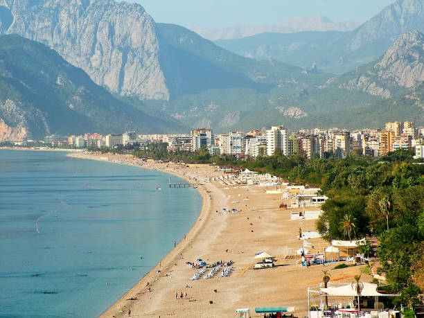 istock View  of the beach in Antalya,Turkey 655662748