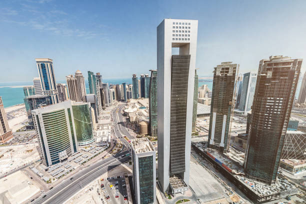 istock Downtown Doha Qatar Aerial Modern Skyscrapers 655662966