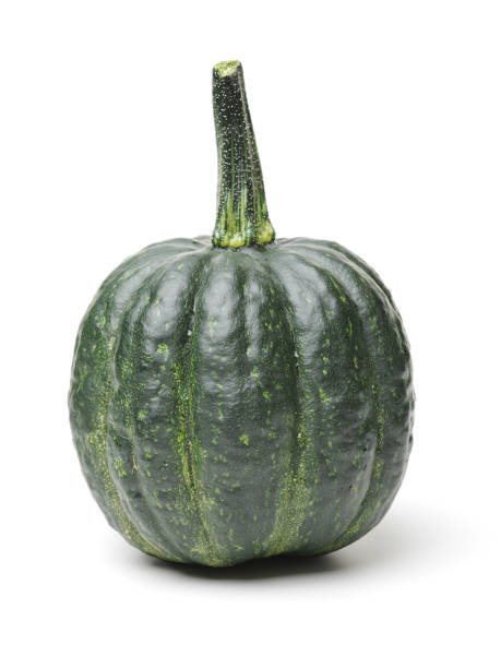 istock Japanese green pumpkin kabocha on a white background 655681964