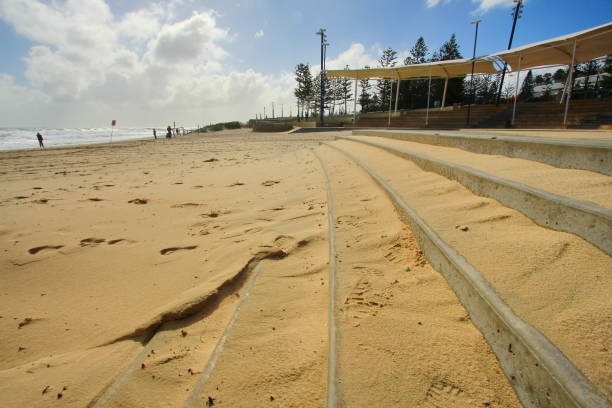 istock Scarborough Beach Amphitheatre covered with sand 655691706