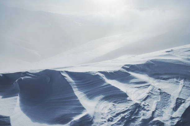 istock Wind on the top of a mountain - winter landscape 655693280