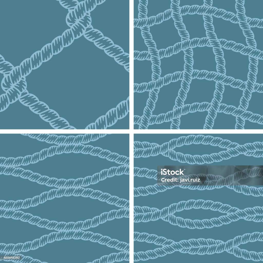 String Patterns Blue Pattern With Strings Blue Stock Illustration - Download Image Now ...