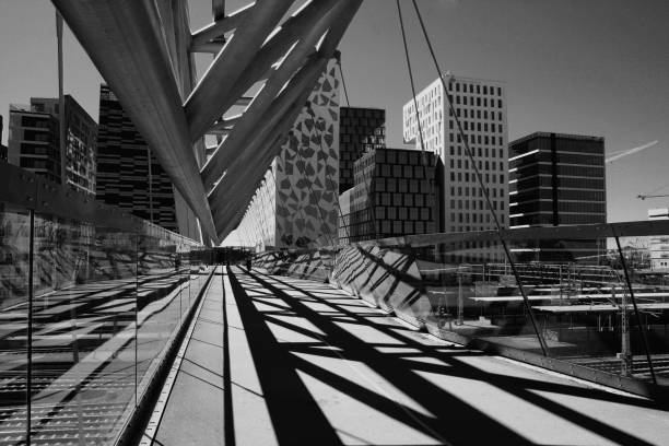 istock Akrobaten pedestrian bridge in Oslo, Norway 655693350