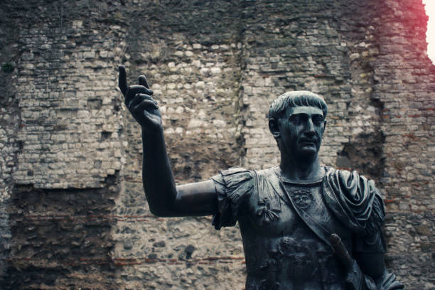 istock Statue of Roman Emperor Traian 655693444