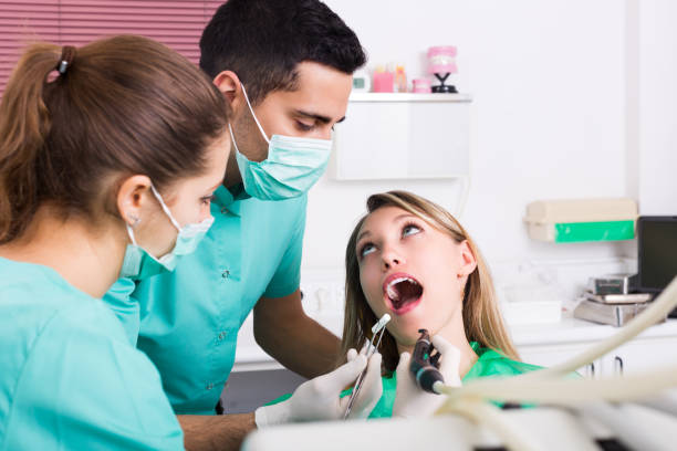istock Patient at dental clinic 655699068