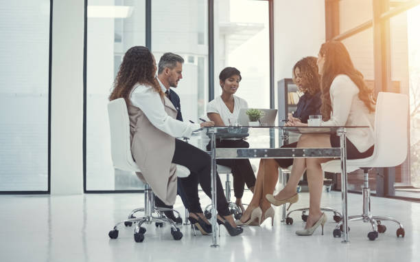 istock Moving business forward with successful meetings 655704108