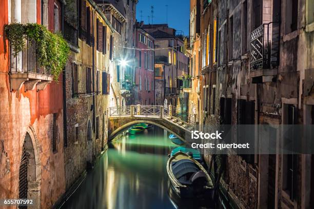 Venedig At Night Stock Photo - Download Image Now - Venice - Italy, Night, Dusk