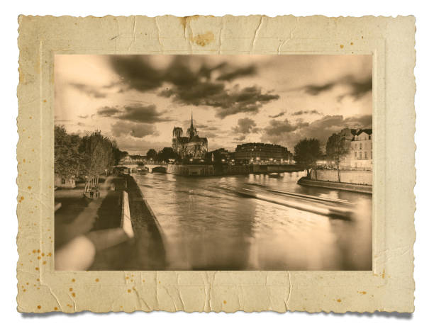 istock Old Paris Photo. Isolated on White Background. 655707626
