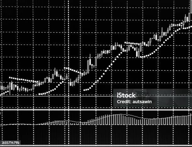 Graph Chart Stock Photo - Download Image Now - Black Color, Business, Business Finance and Industry