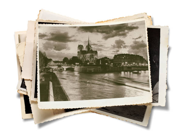 istock Old Paris Photo. Isolated on White Background. 655717976
