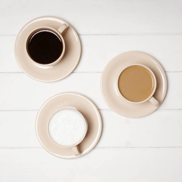 istock black coffee and flat white and cafe latte 655724258