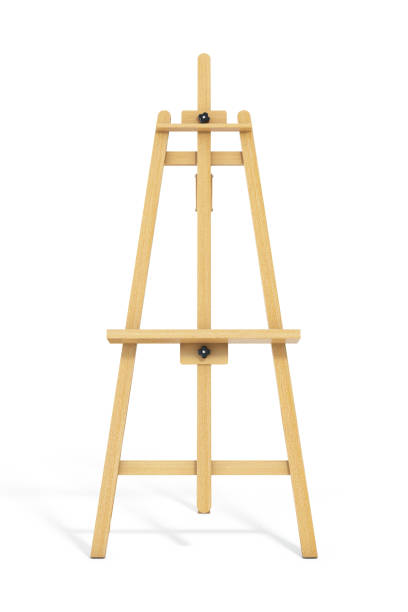 istock Wooden Artist Easel. 3d Rendering 655728896