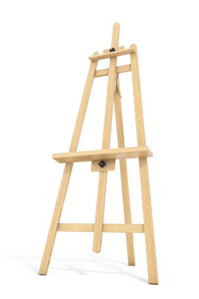 istock Wooden Artist Easel. 3d Rendering 655728898