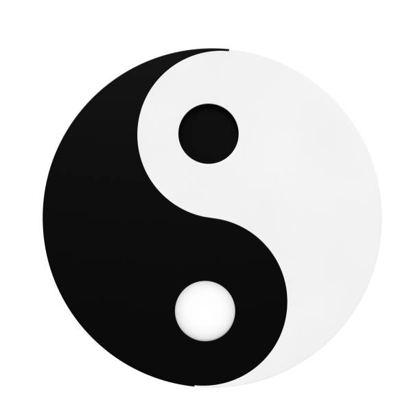istock Yin Yang Symbol of Harmony and Balance. 3d Rendering 655729004