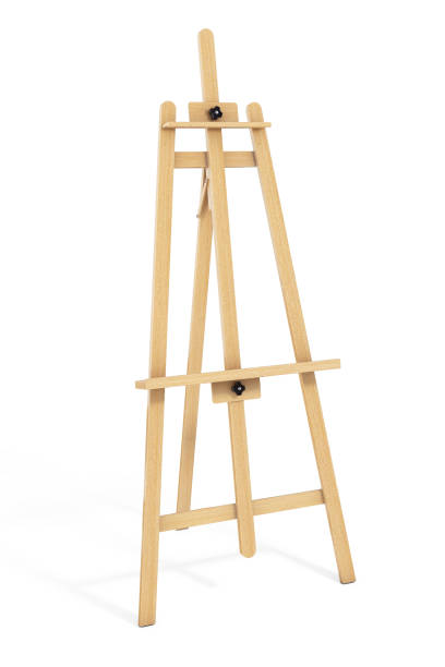 istock Wooden Artist Easel. 3d Rendering 655729012