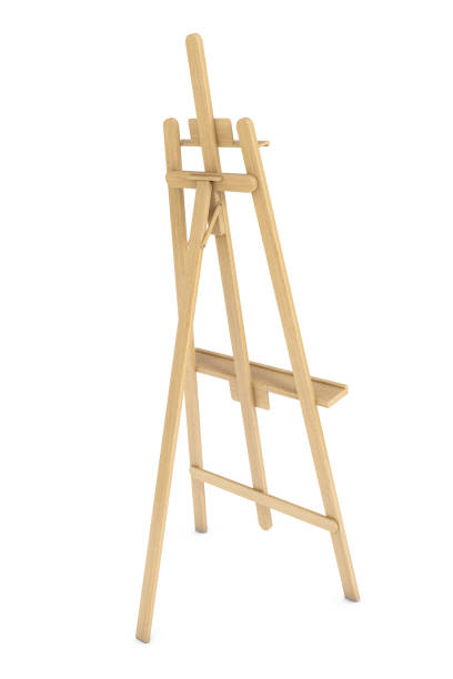 istock Wooden Artist Easel. 3d Rendering 655729160