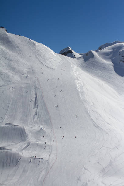 istock Ski piste in the mountain ski resort 655733788