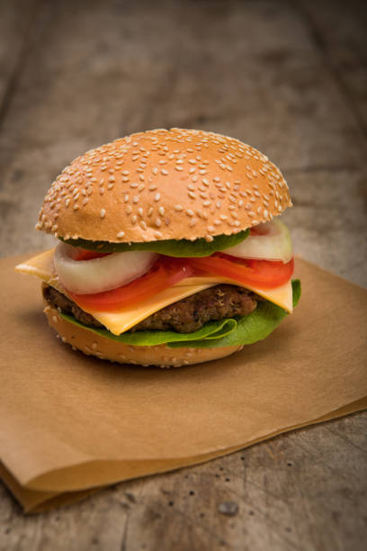 istock Fast food with Cold beer, Burger and crunchy Fried Potatoes 655734700