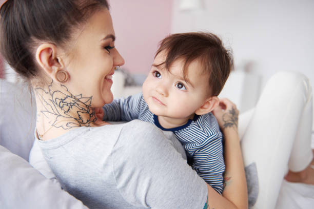 istock Lazy day with mummy at home 655737194