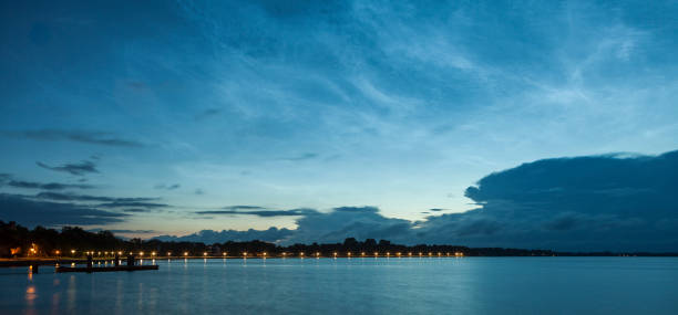 istock Sundpromenade Stralsund at sunset 655737506