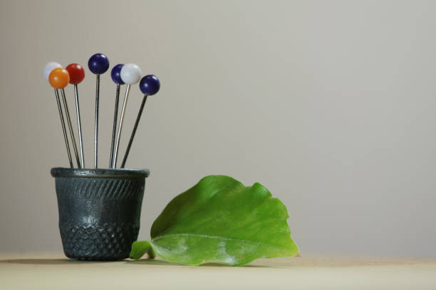 istock Thimble and pins bouquet of flowers 655741058