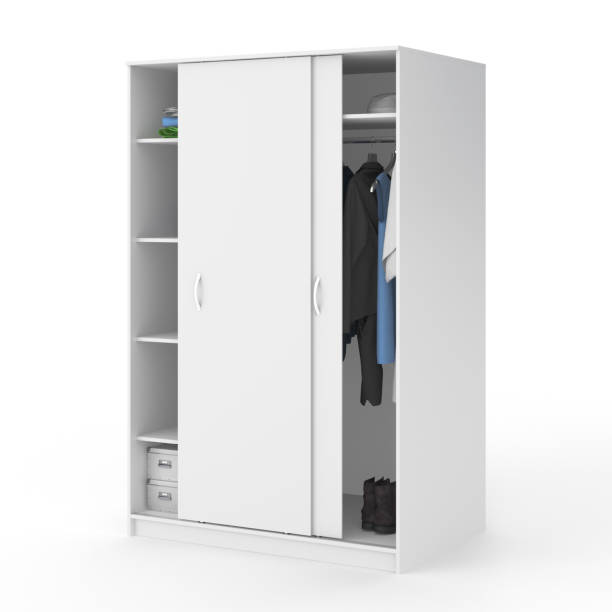 istock Wardrobe with sliding doors 655742344