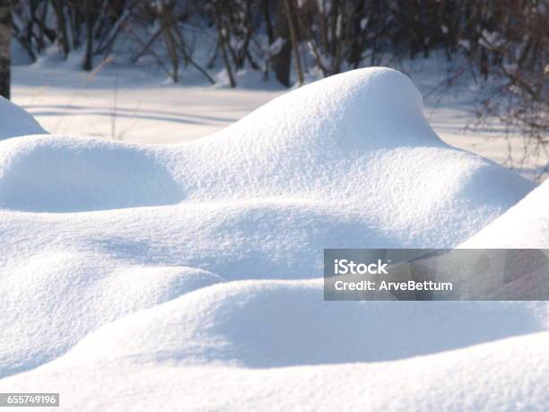 Fresh Snow Cover Daytime Light At Winter Stock Photo - Download Image Now - Snow, Heap, Close-up